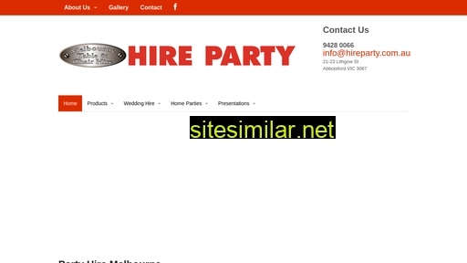 hireparty.com.au alternative sites