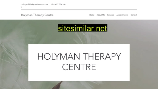 Holymantherapycentre similar sites