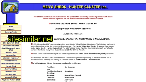 Huntervalleyshedclustergroup similar sites