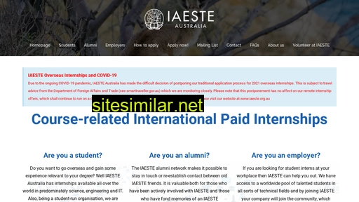 iaeste.org.au alternative sites