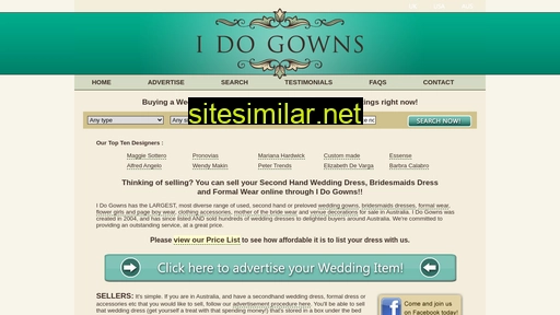 idogowns.com.au alternative sites
