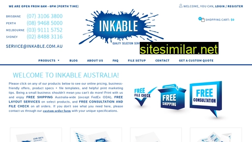 inkable.com.au alternative sites