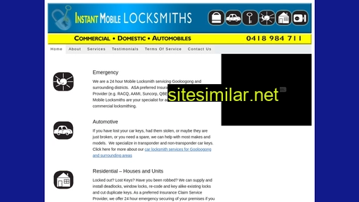instantmobilelocksmiths.com.au alternative sites