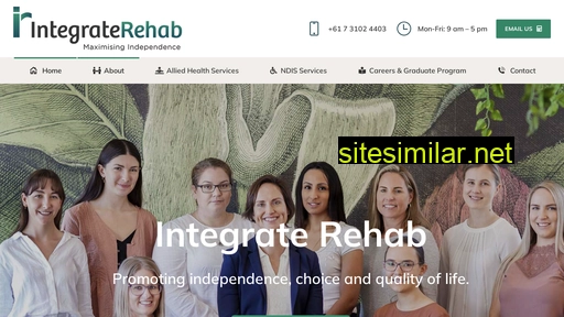 integraterehab.com.au alternative sites