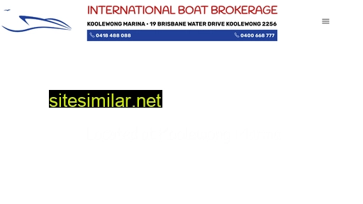 internationalboatbrokerage.com.au alternative sites