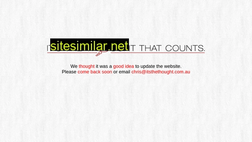 itsthethoughtthatcounts.com.au alternative sites