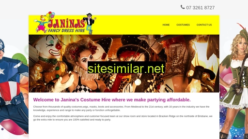 janinascostumehire.com.au alternative sites