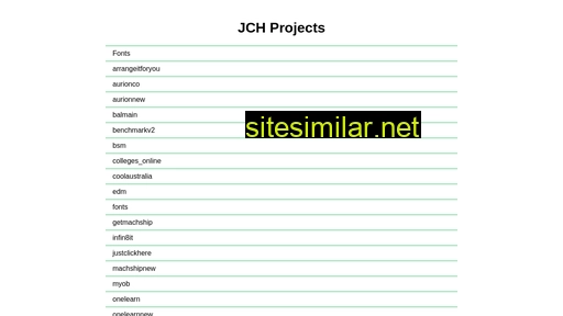 jchprojects.com.au alternative sites