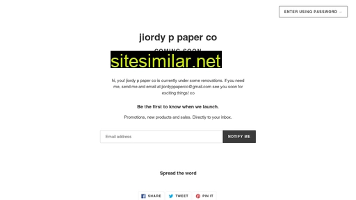 jiordyppaperco.com.au alternative sites