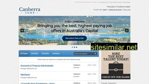 jobscanberra.com.au alternative sites