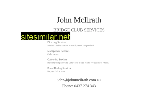 johnmcilrath.com.au alternative sites