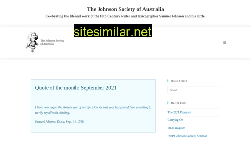 Johnsonsociety similar sites