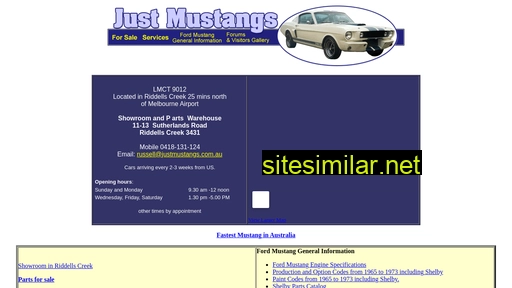 justmustangs.com.au alternative sites
