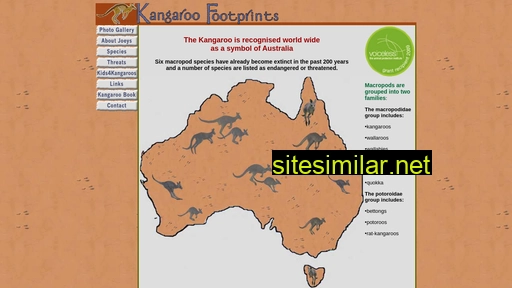 kangaroofootprints.com.au alternative sites