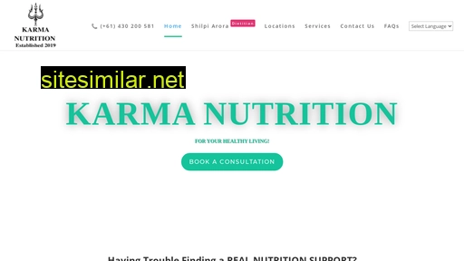 karmanutrition.com.au alternative sites