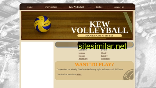kewvolleyball.com.au alternative sites