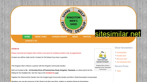 kingstonmensshedtas.com.au alternative sites
