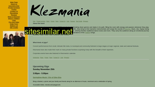 klezmania.com.au alternative sites