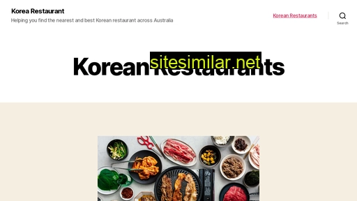 Korearestaurant similar sites