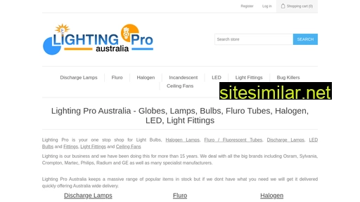 lightingpro.com.au alternative sites