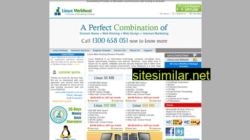 linuxwebhost.com.au alternative sites