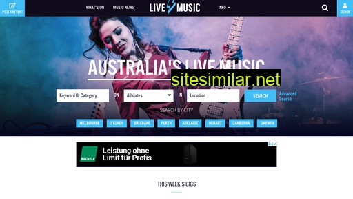 livemusic.net.au alternative sites