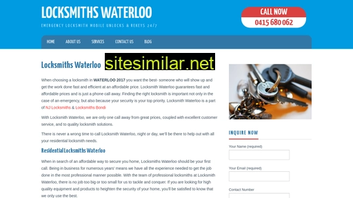 Locksmiths-waterloo similar sites