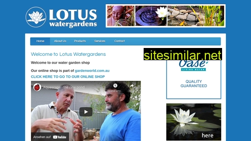 lotuswatergardens.com.au alternative sites