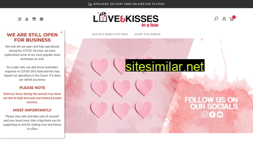 loveandkissesinabox.com.au alternative sites