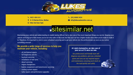 lukesautomotive.com.au alternative sites