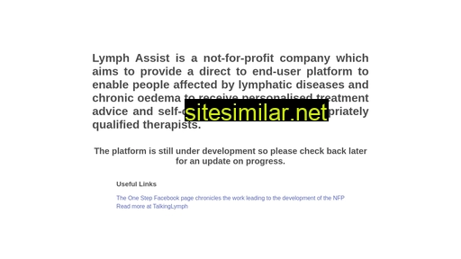 lymphassist.org.au alternative sites