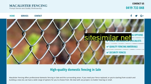 Macalisterfencing similar sites