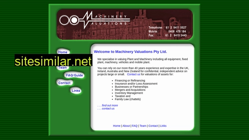 machineryvaluations.com.au alternative sites