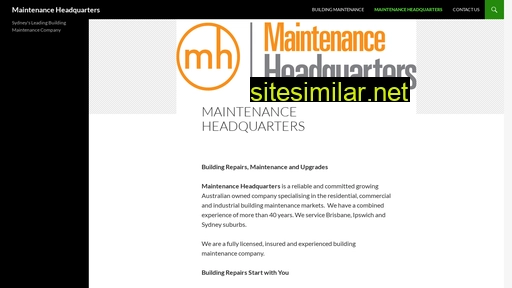 maintenanceheadquarters.com.au alternative sites