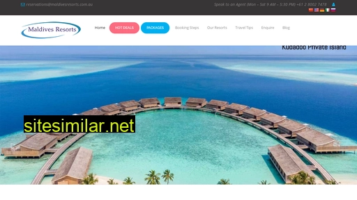maldivesresorts.com.au alternative sites