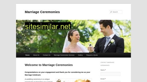 Marriageceremonies similar sites