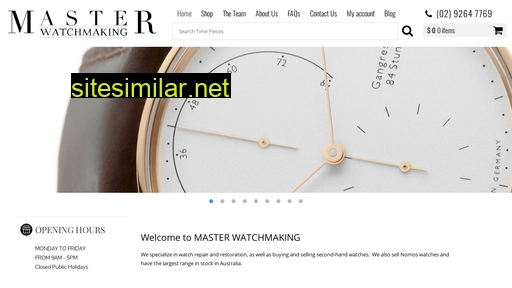 masterwatchmaking.com.au alternative sites