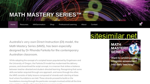 mathmasteryseries.com.au alternative sites