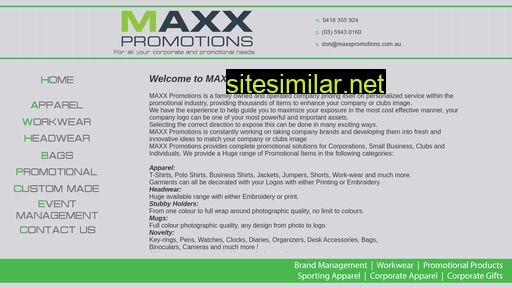 maxxpromo.com.au alternative sites