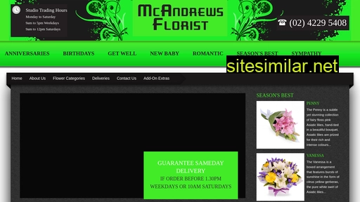 mcandrewsflorist.com.au alternative sites
