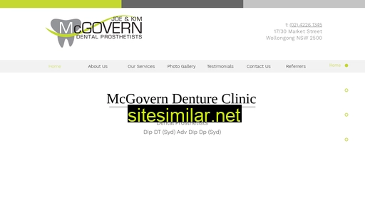 mcgoverndentureclinic.com.au alternative sites