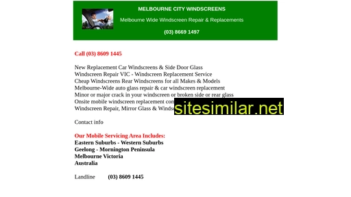Melbourne-mobile-windscreens similar sites