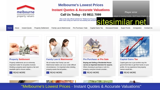 Melbourne-valuations similar sites