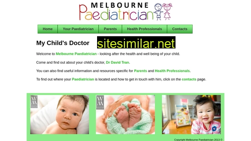 Melbournepaediatrician similar sites