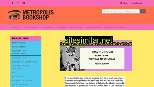 Metropolisbookshop similar sites