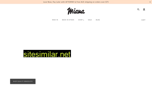 mianajewels.com.au alternative sites