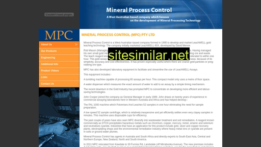 mineralprocesscontrol.com.au alternative sites