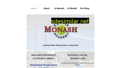 Monashtennis similar sites