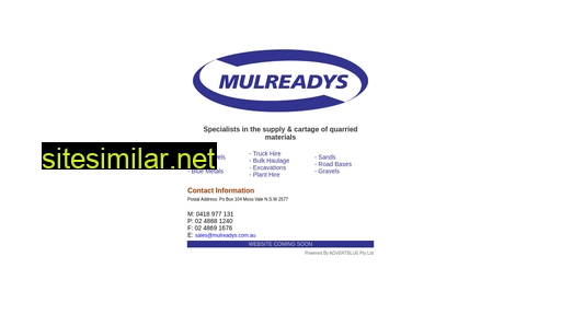 mulreadys.com.au alternative sites