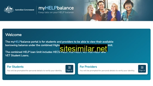 myhelpbalance.gov.au alternative sites